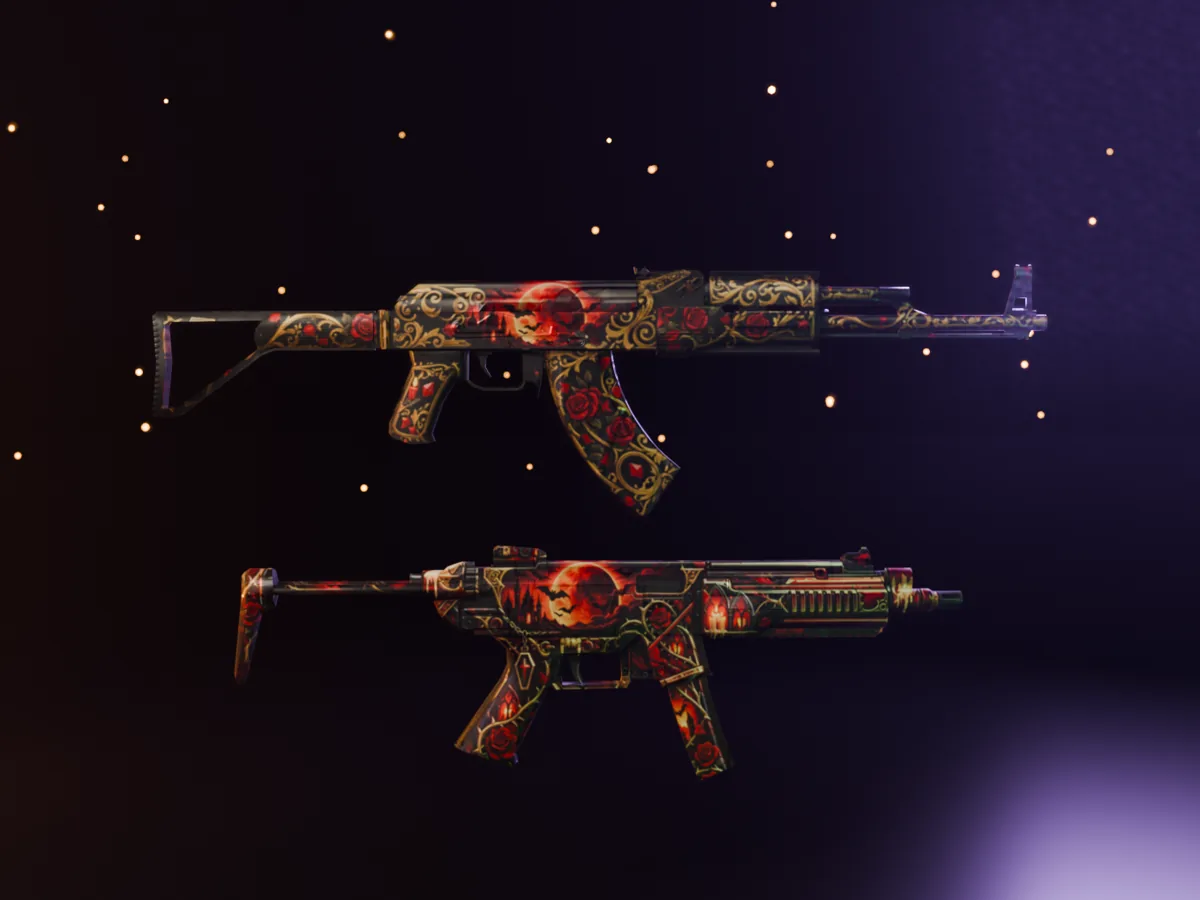Gothic Blood Moon: FiveM Waffen Skin SMG und AK
